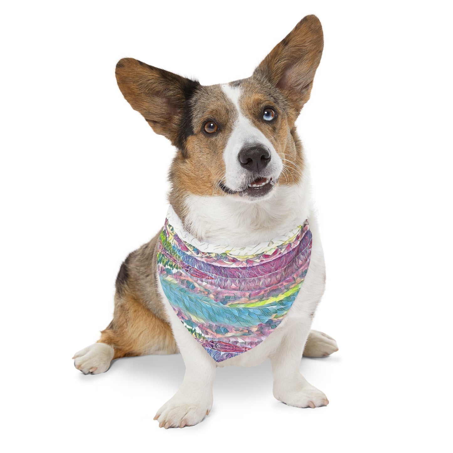 Pet Bandana Collar Oceans & Mtns