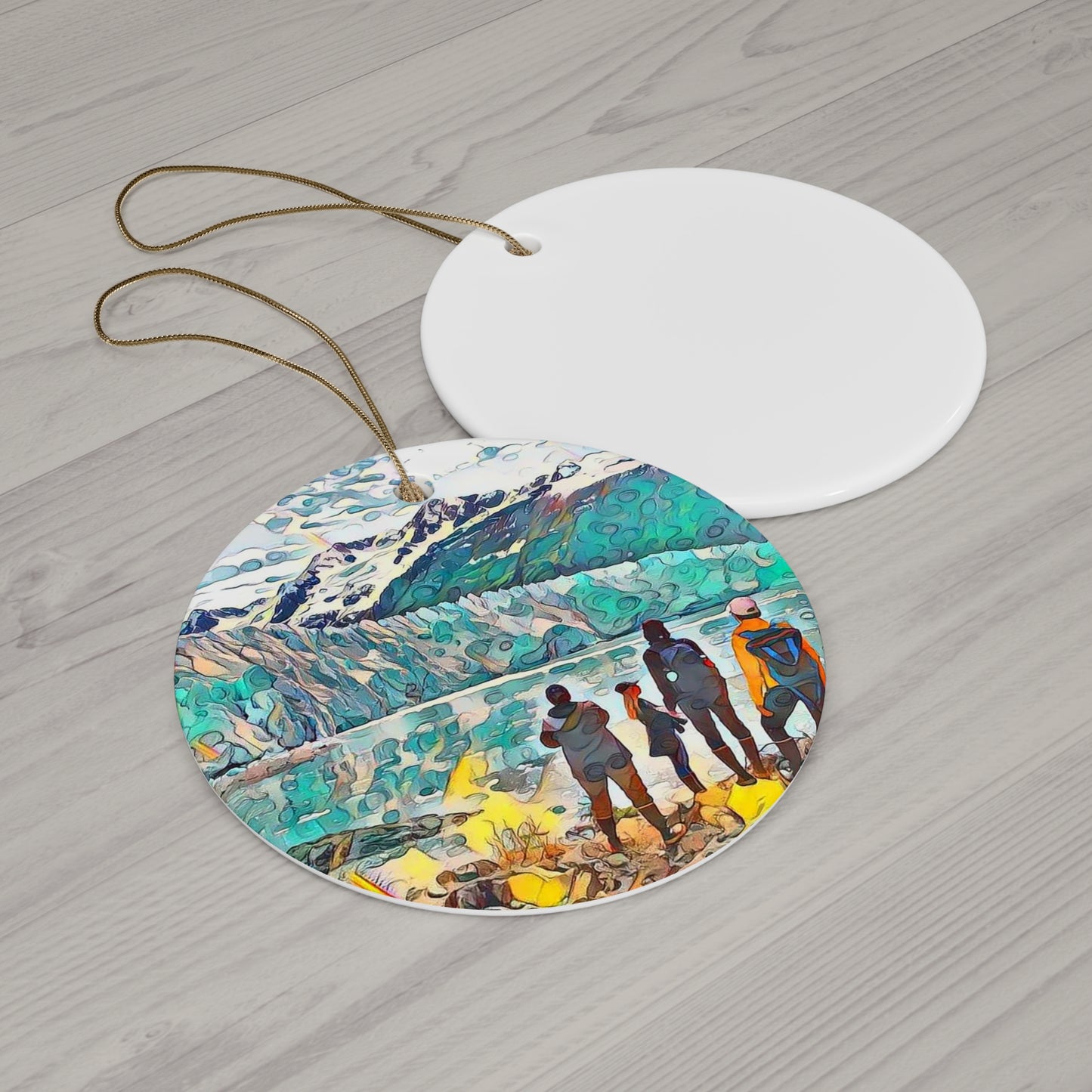 Glacier View Ornament, 4 Shapes