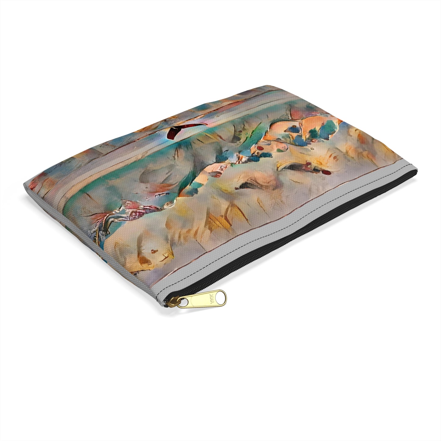 Whimsical Whale Tail Abstract Accessory Pouch Bag