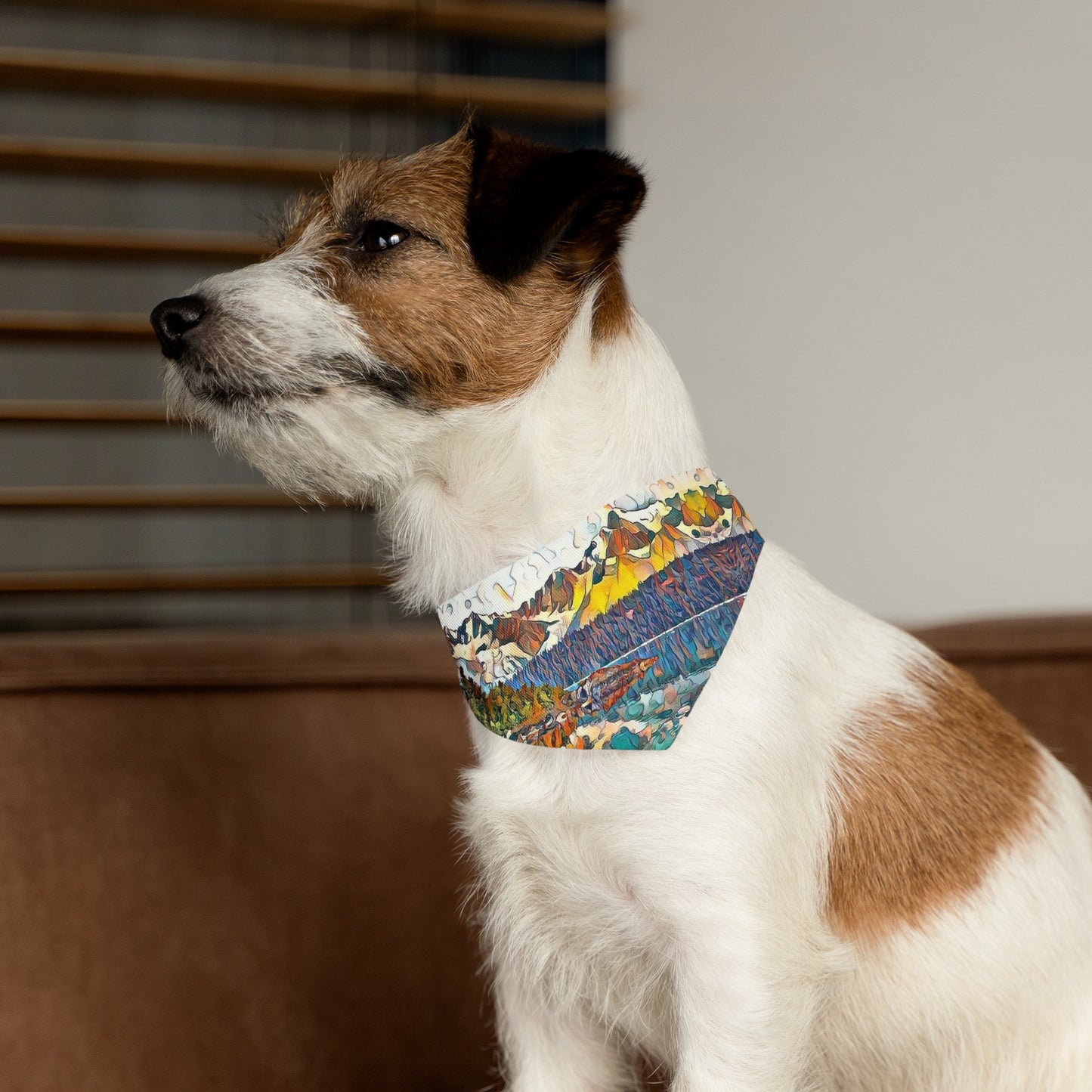 Pet Bandana Collar Autumn Oceans & Mtns