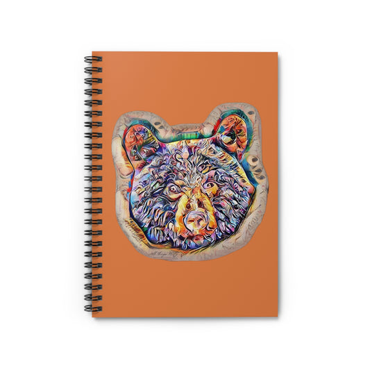 Bear Art Spiral Notebook — Colorful Wildlife Bear Journal (Ruled, 118 pages)