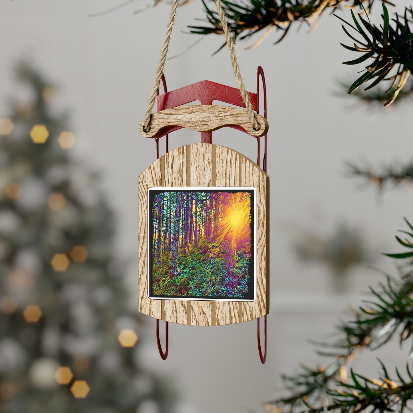 Forest Sled Ornaments