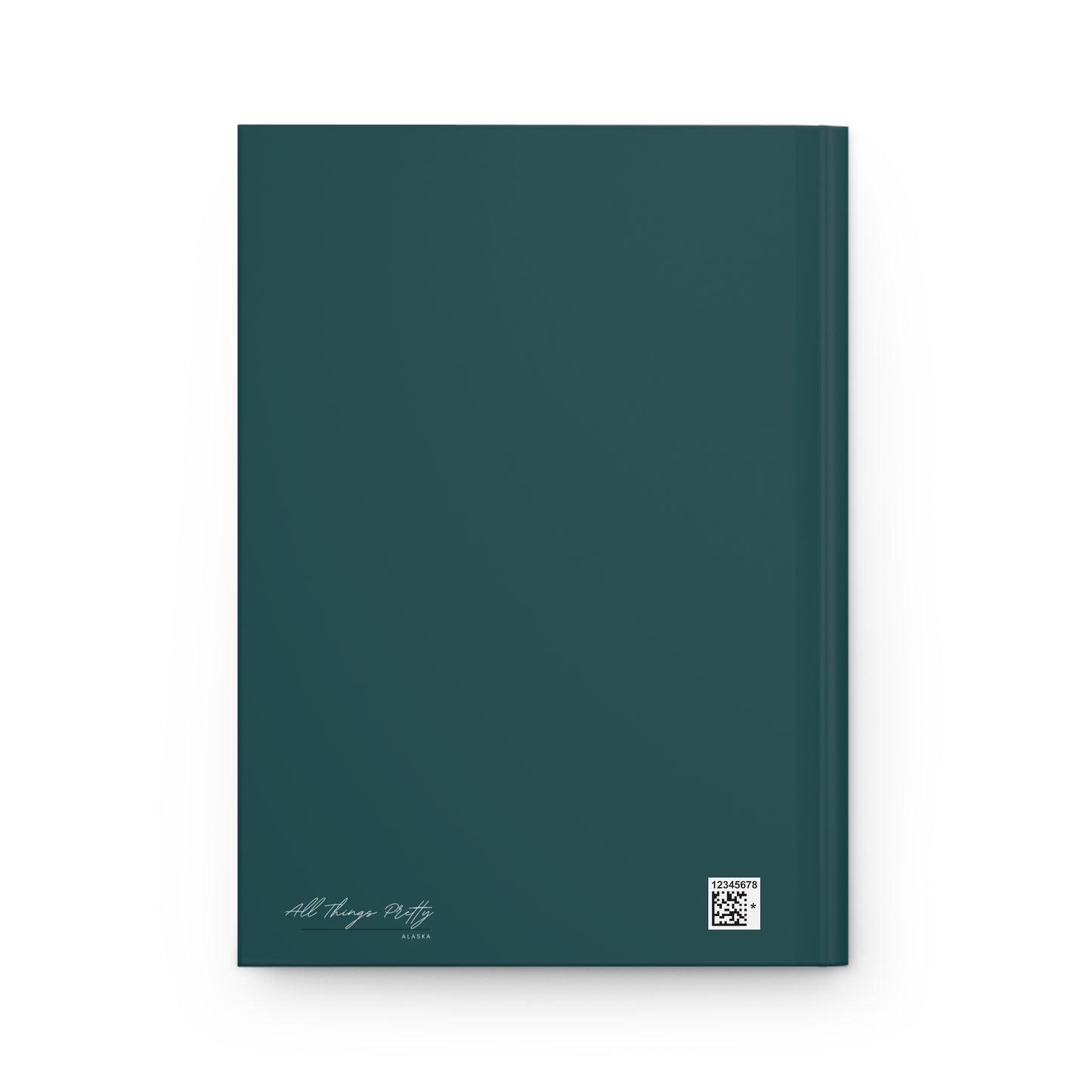 Abstract Teal and Bronze Bear Head Wilderness Hardcover Journal 150pg