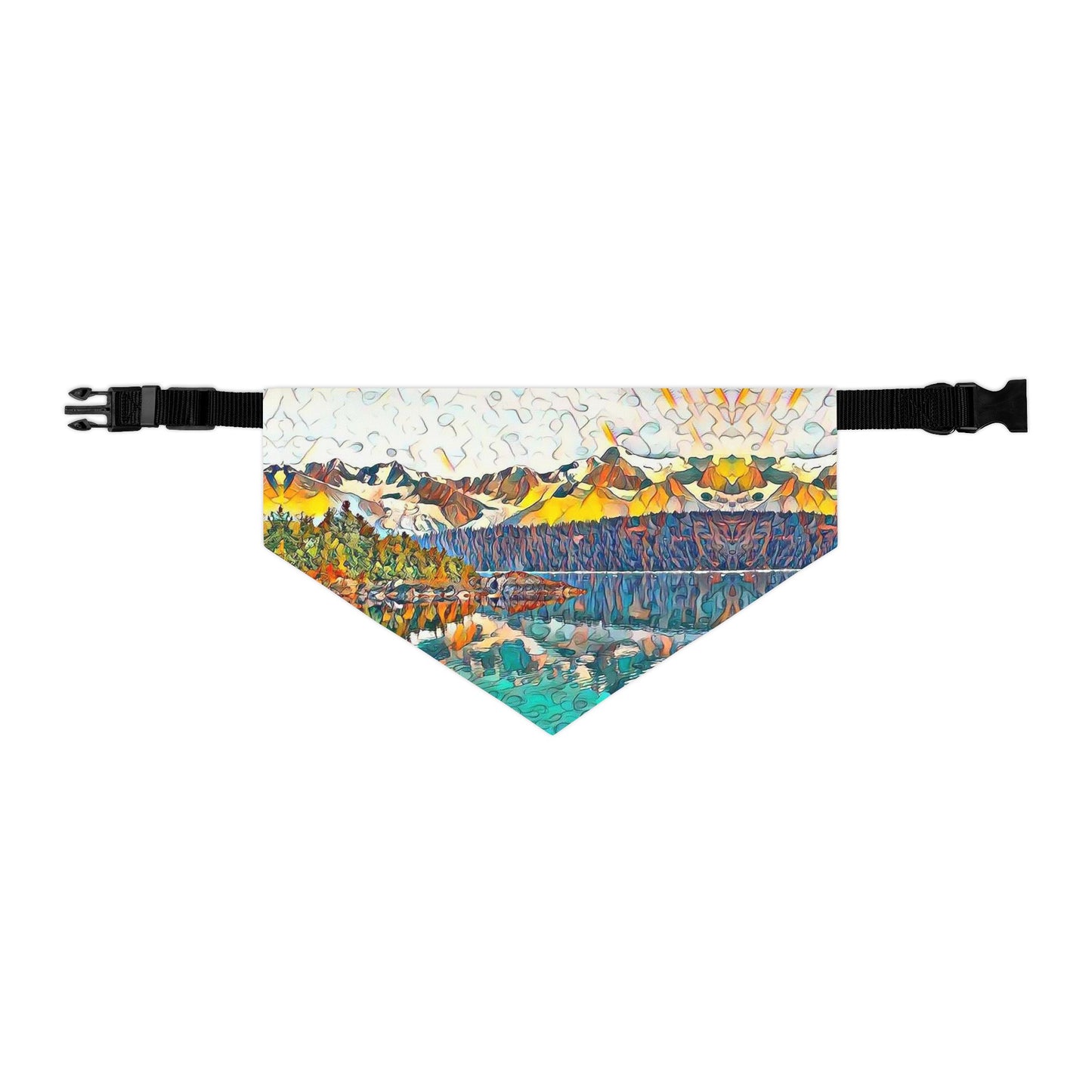 Pet Bandana Collar Autumn Oceans & Mtns