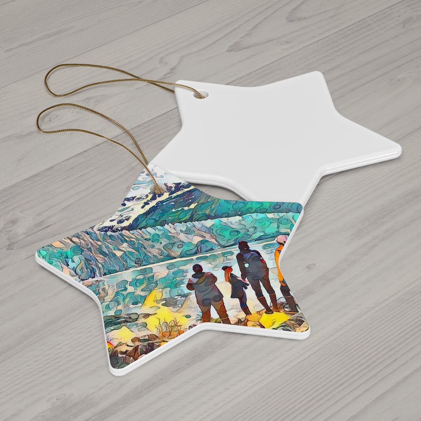 Glacier View Ornament, 4 Shapes