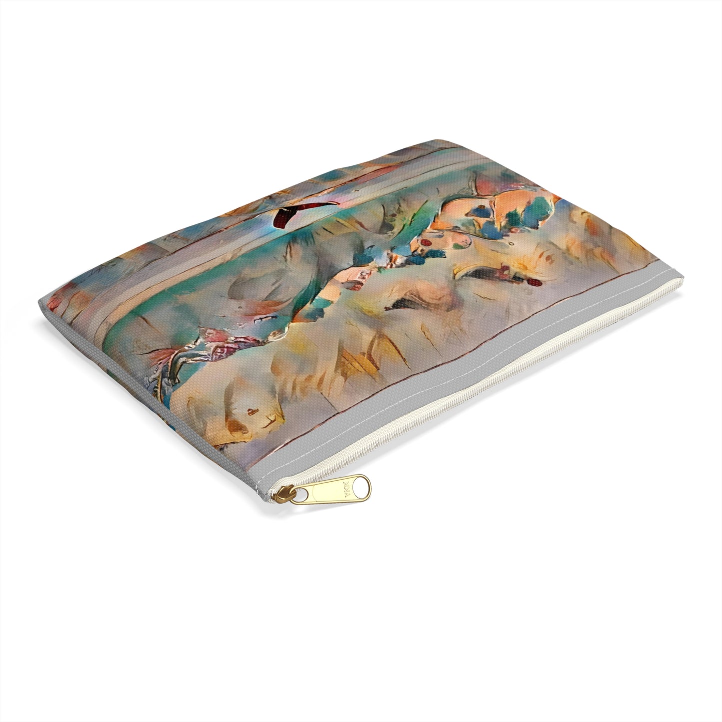 Whimsical Whale Tail Abstract Accessory Pouch Bag