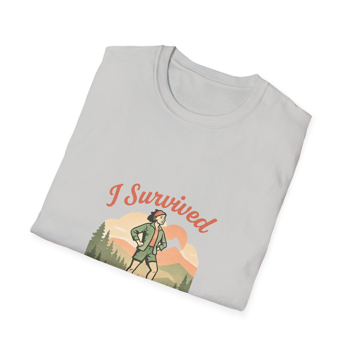 "I Survived A Captain Dean Hike" T-Shirt — Funny Hiking Tee for Outdoor Enthusiasts