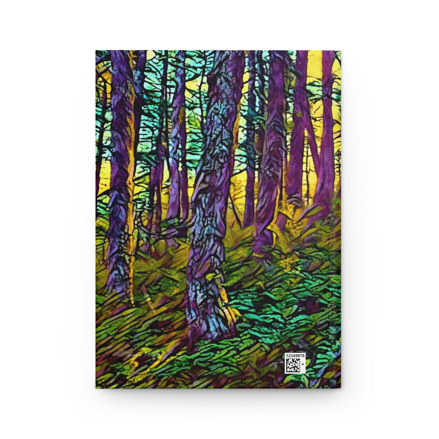 Sunlit Forest Wilderness Hardcover Journal — Vibrant Nature 150pg Notebook