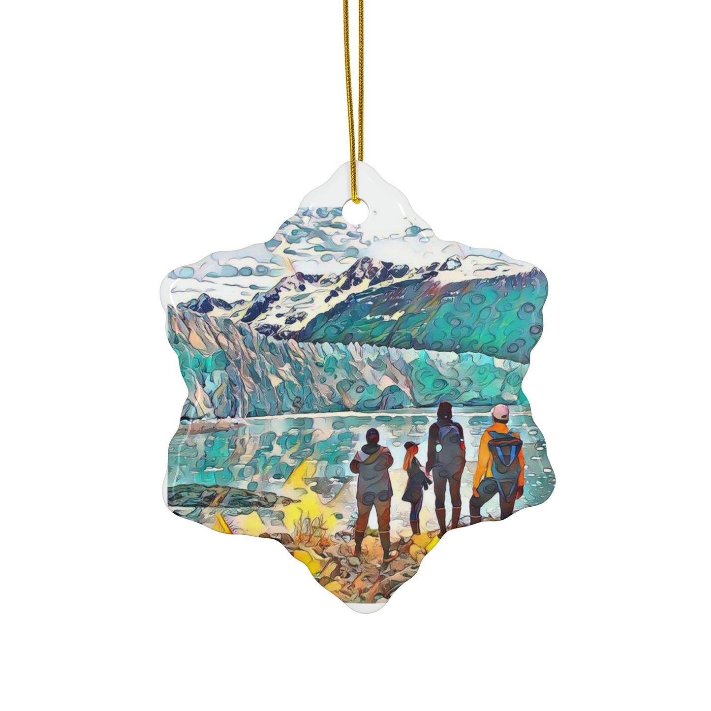 Glacier View Ornament, 4 Shapes