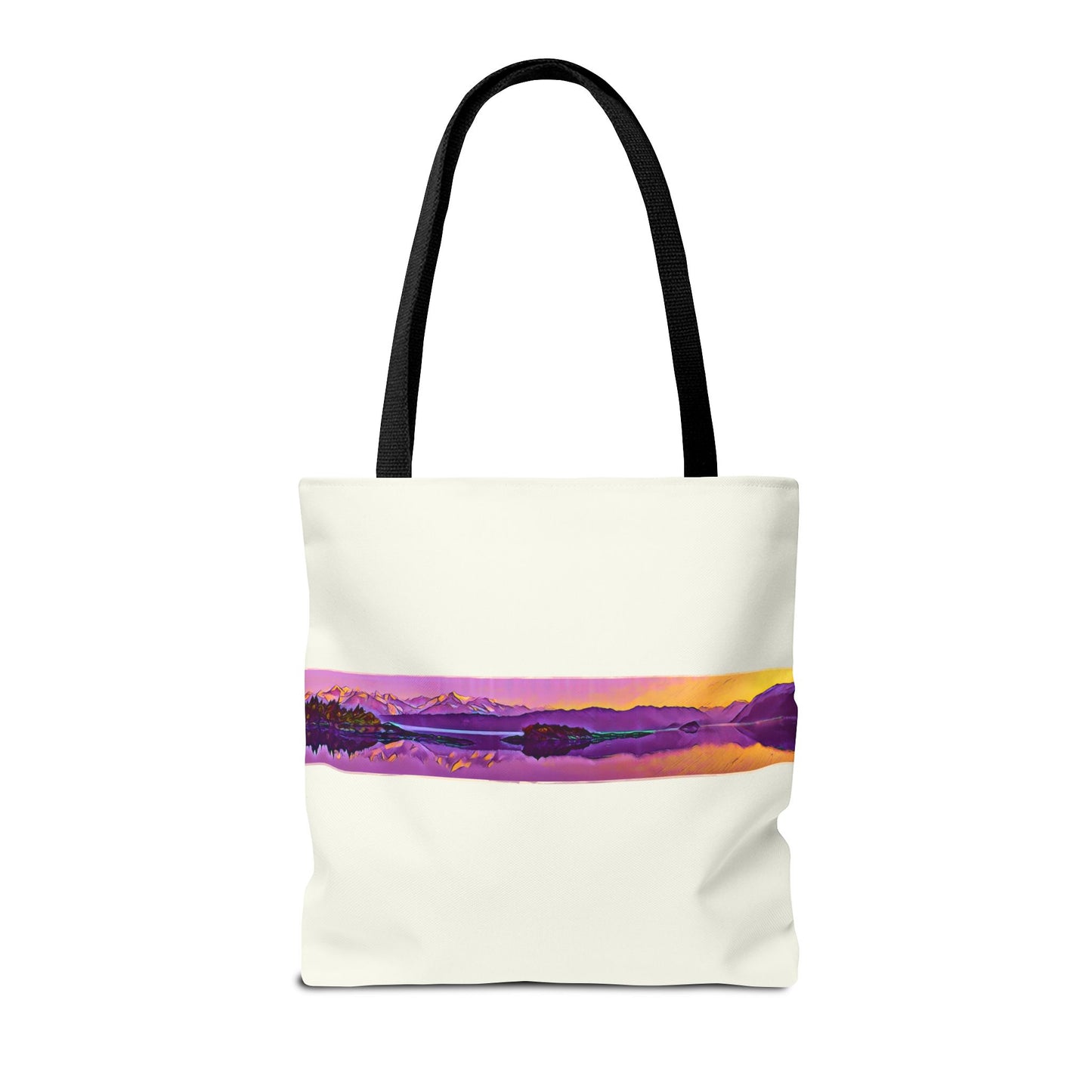 Mountain Glacier Reflection Abstract Wilderness Art Tote Bag