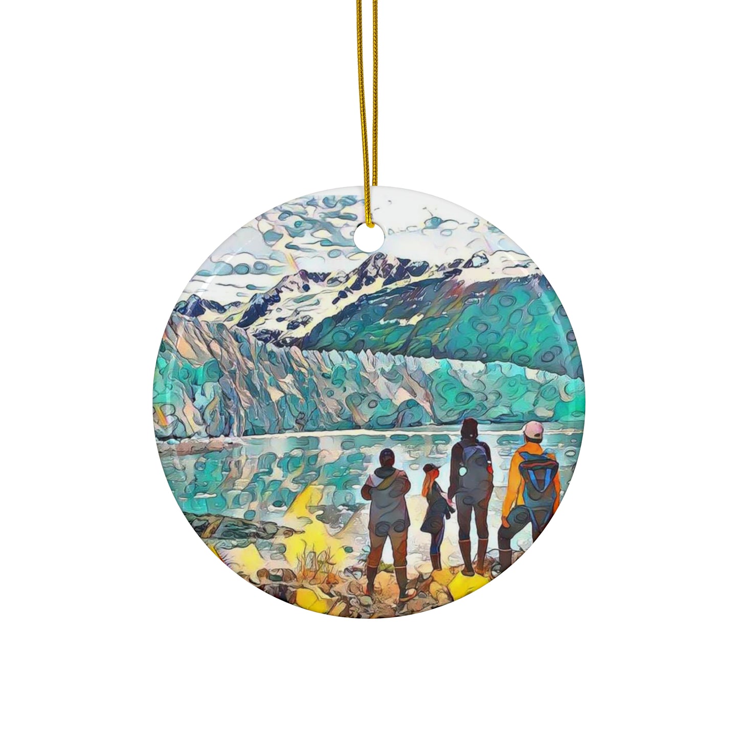 Glacier View Ornament, 4 Shapes