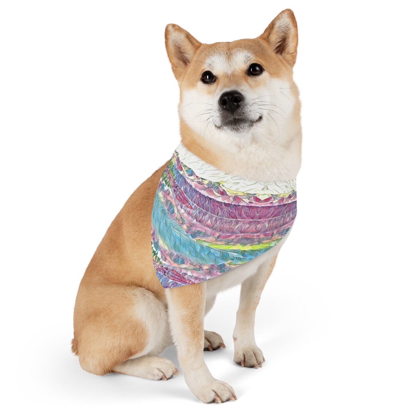 Pet Bandana Collar Oceans & Mtns