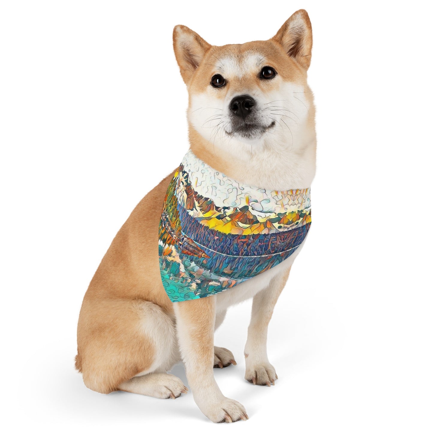 Pet Bandana Collar Autumn Oceans & Mtns