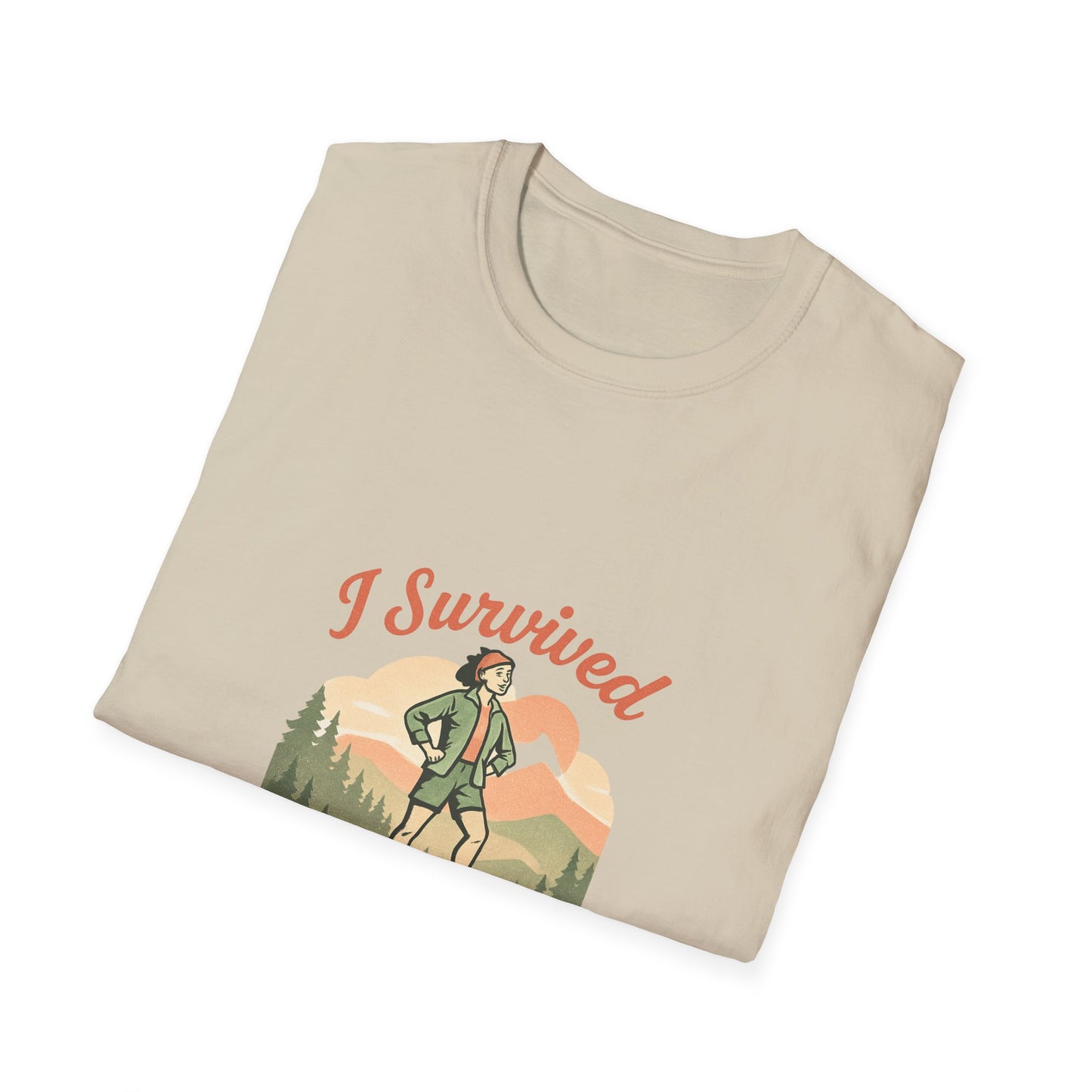 "I Survived A Captain Dean Hike" T-Shirt — Funny Hiking Tee for Outdoor Enthusiasts