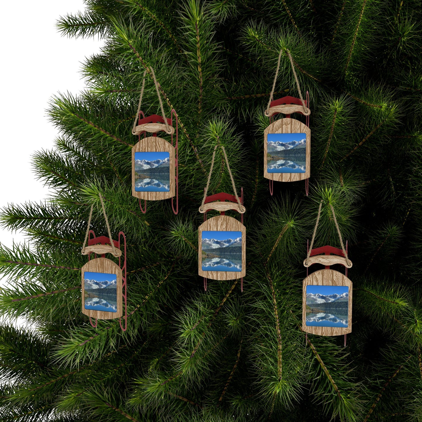 Glacier Alaska Sled Ornaments