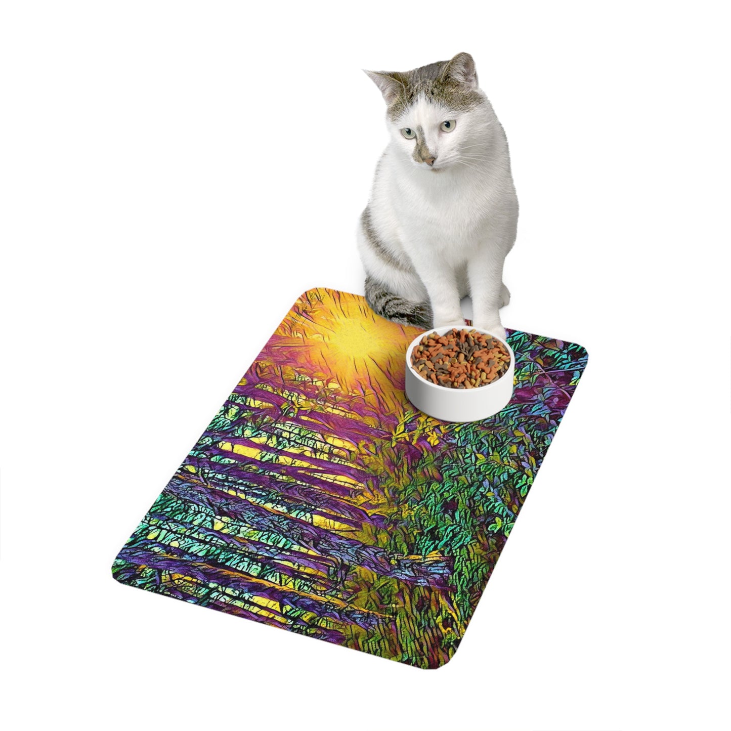 Pet Food Mat (12x18) Crystal Light