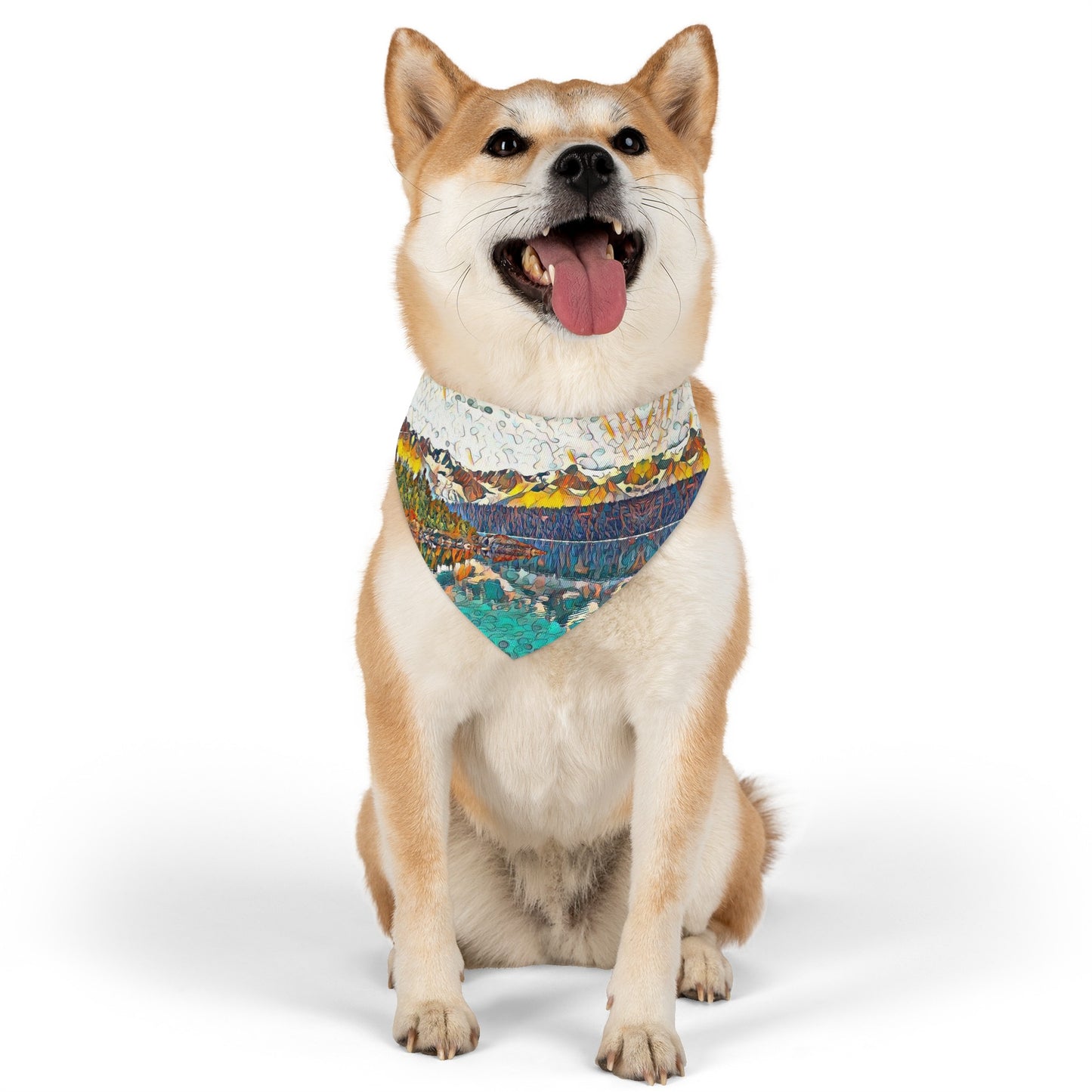 Pet Bandana Collar Autumn Oceans & Mtns