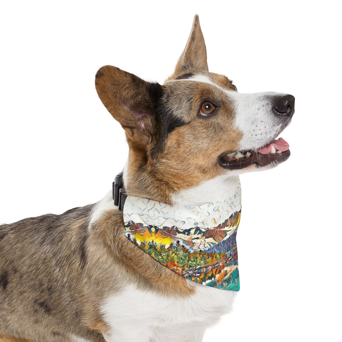 Pet Bandana Collar Autumn Oceans & Mtns