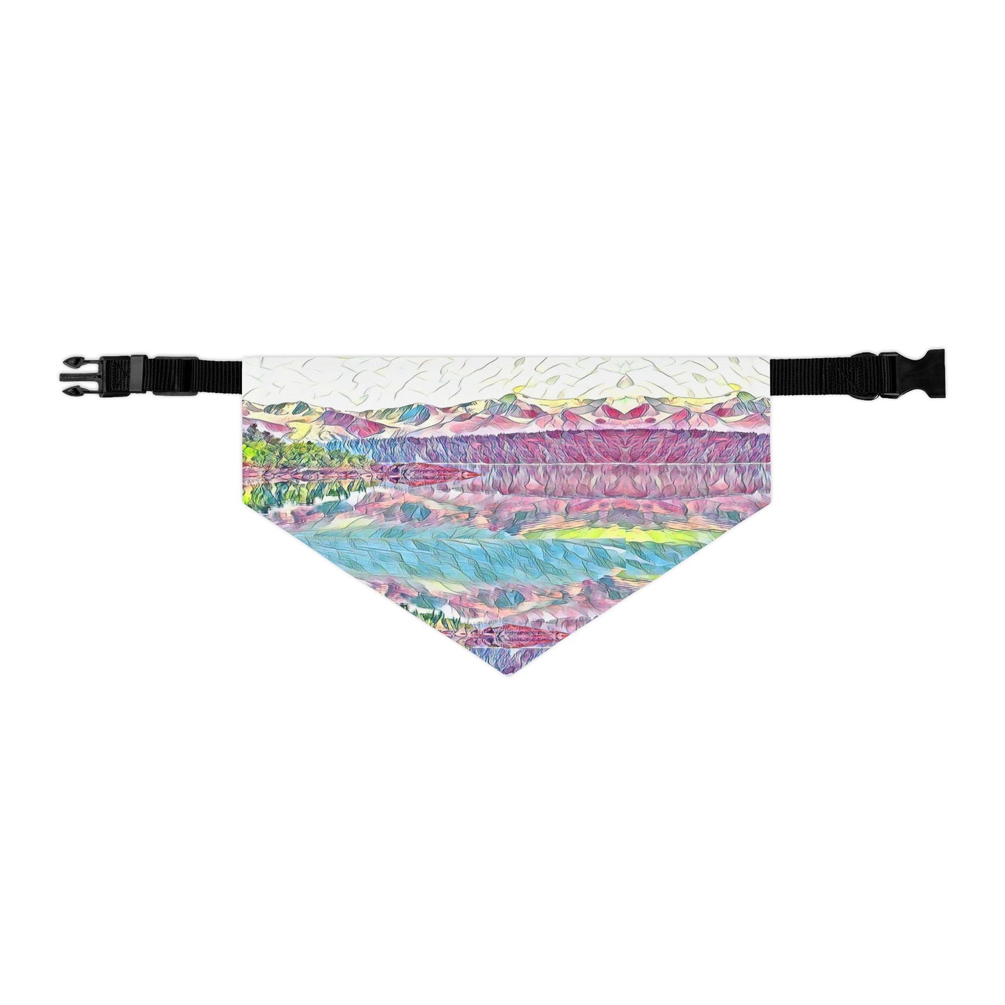 Pet Bandana Collar Oceans & Mtns