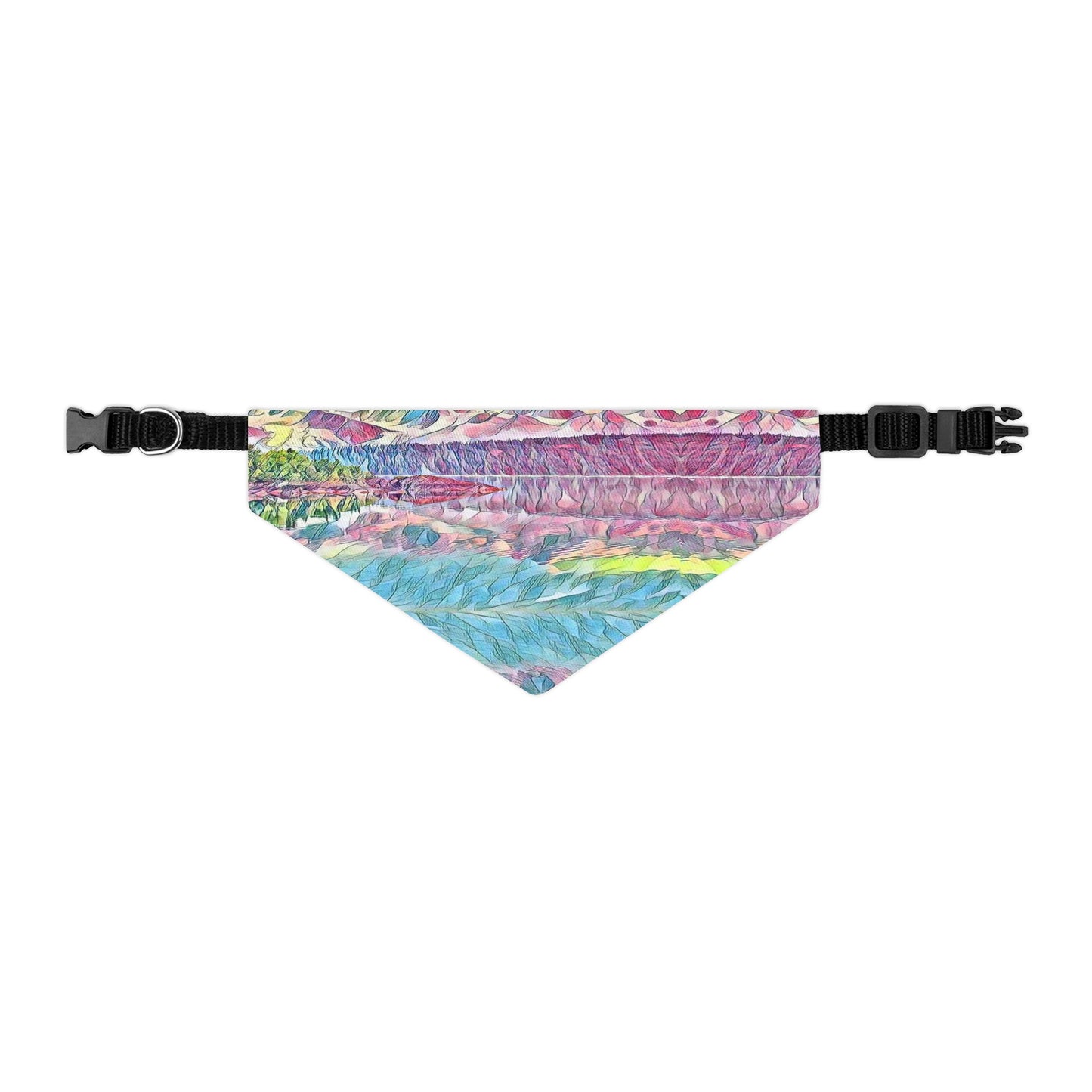 Pet Bandana Collar Oceans & Mtns