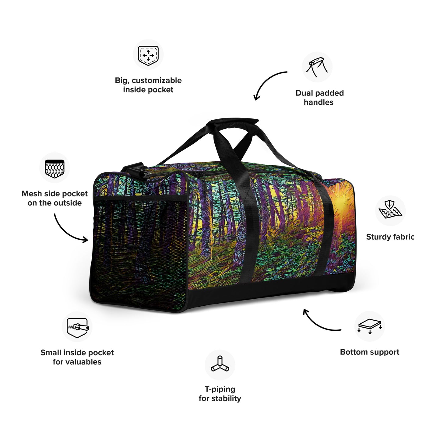 Duffle bag Crystal Light