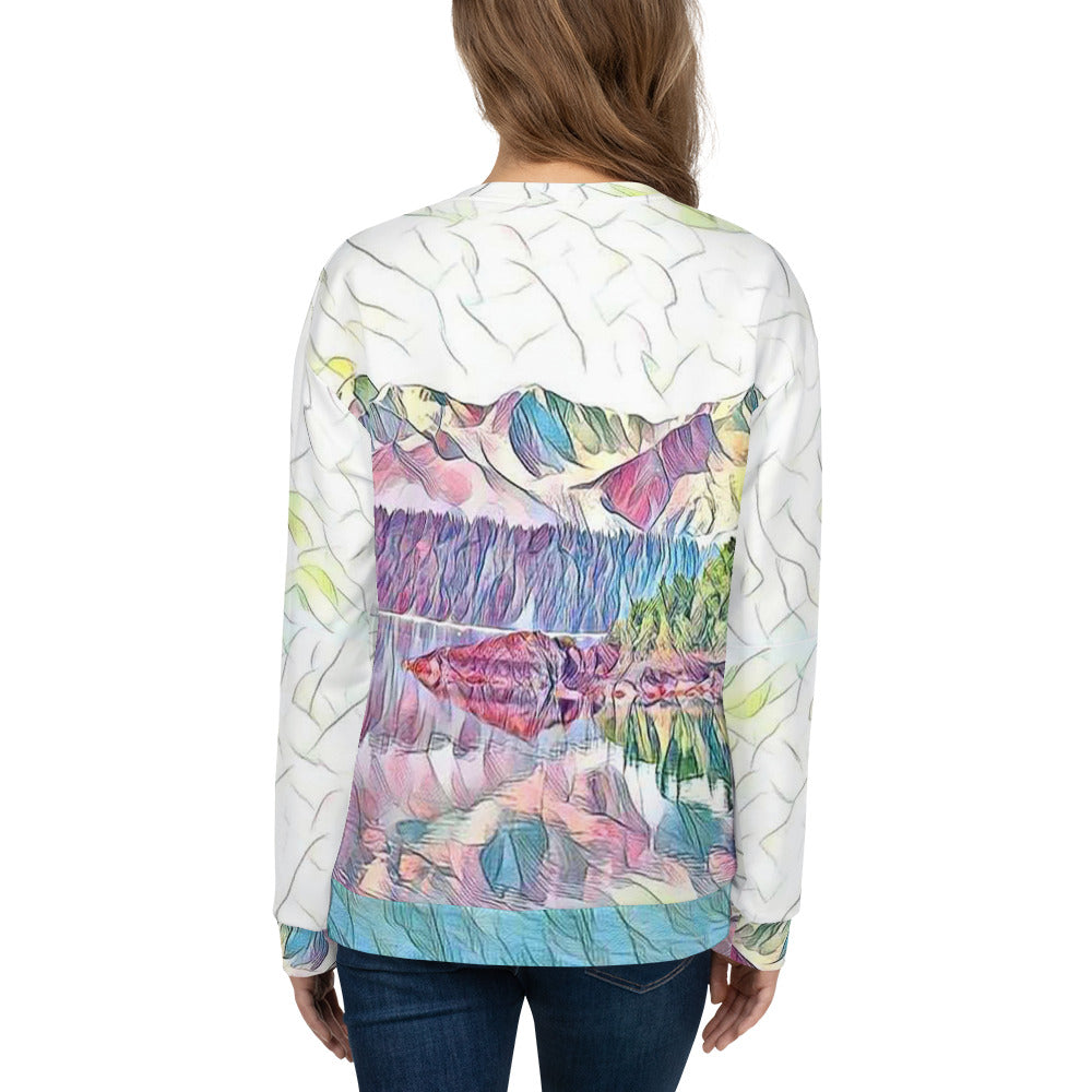 Sweatshirt All Over Print Oceans & Mtns