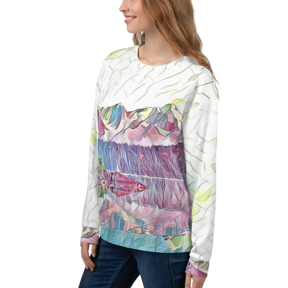 Sweatshirt All Over Print Oceans & Mtns