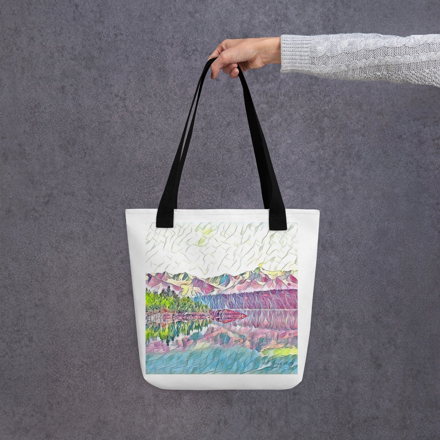 Tote bag Oceans & Mtns