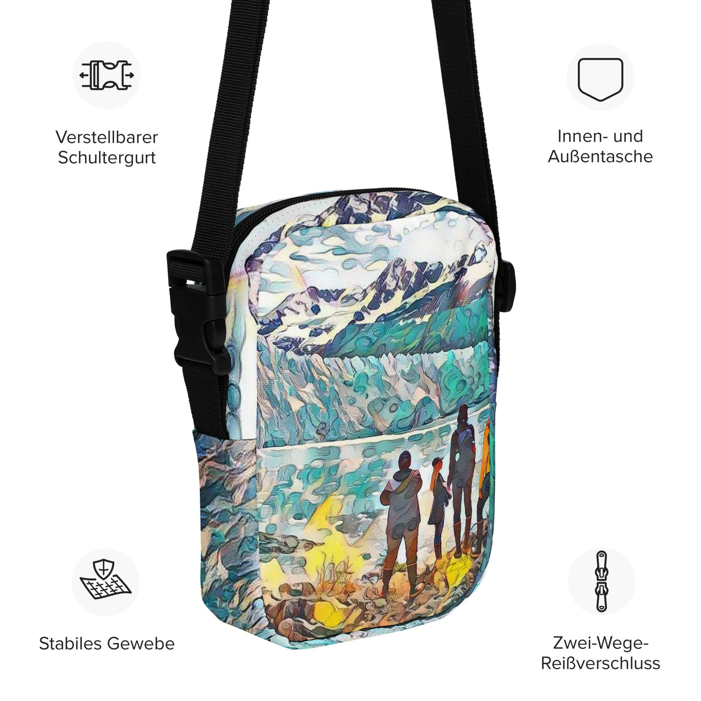 Utility crossbody bag Glacier