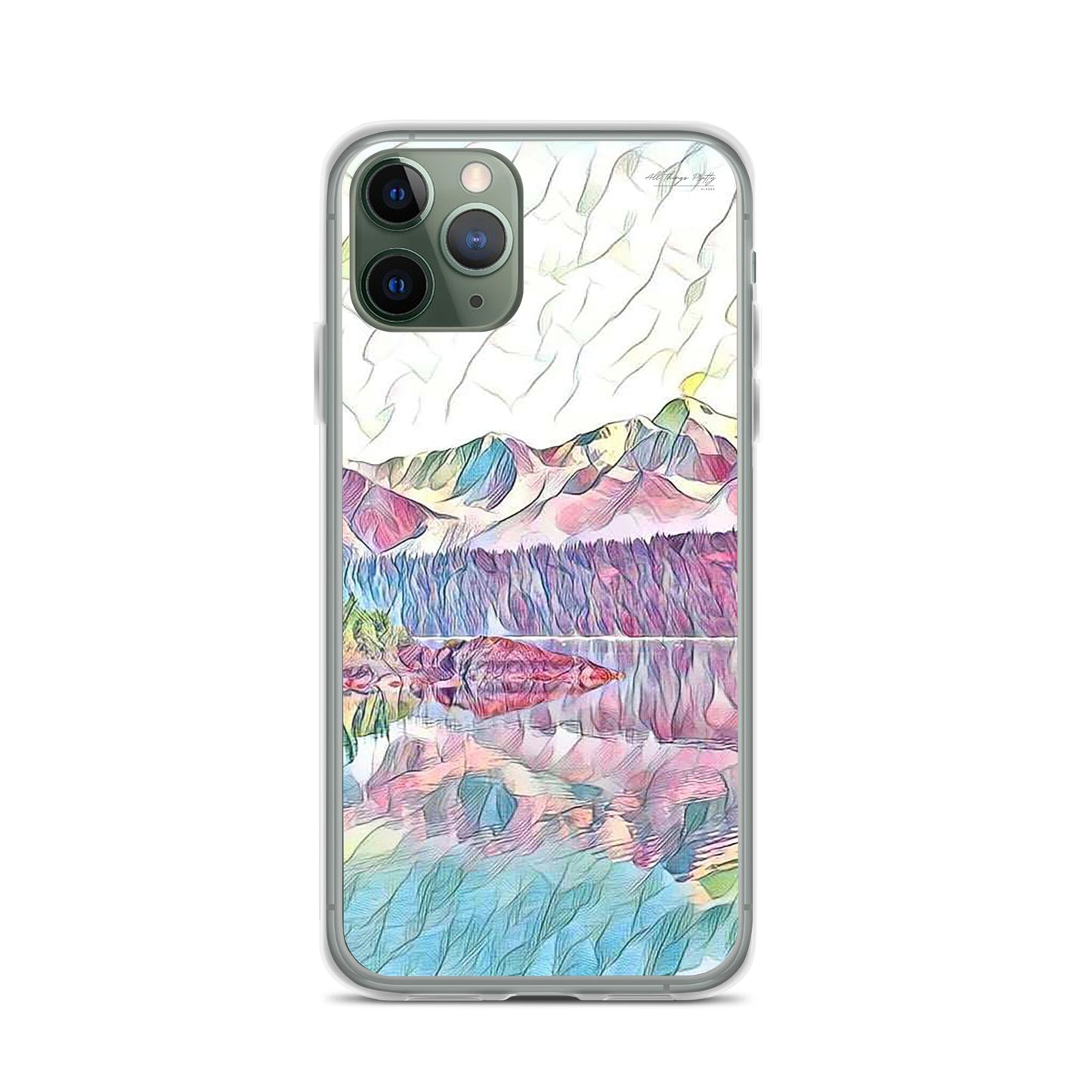 Clear Case for iPhone® Oceans & Mtns