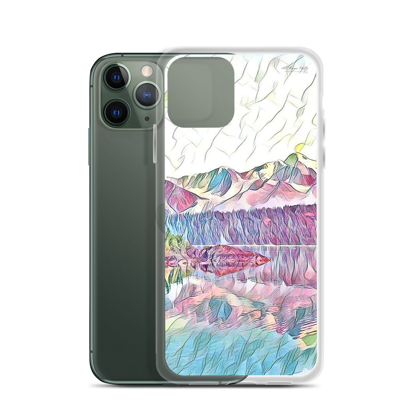 Clear Case for iPhone® Oceans & Mtns