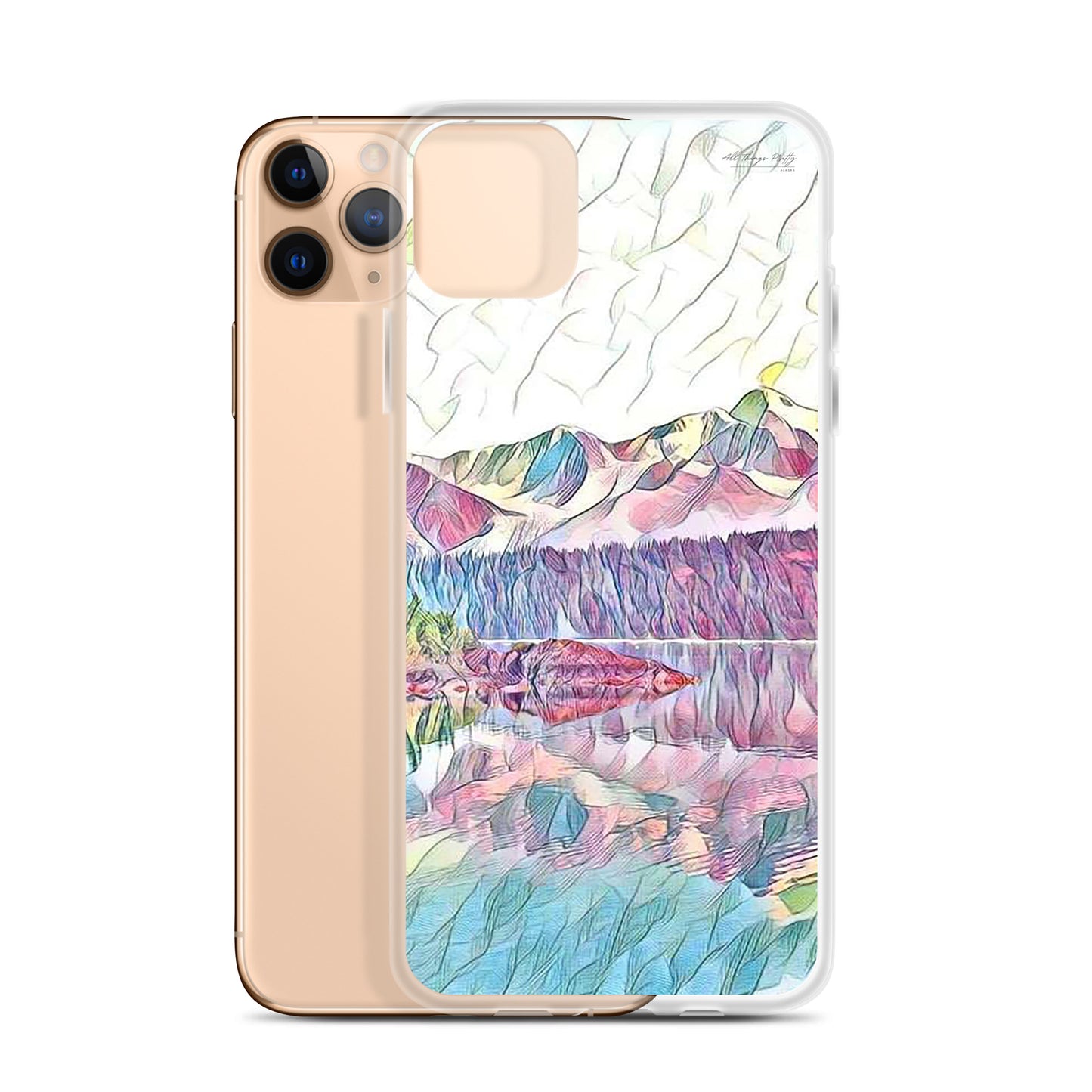 Clear Case for iPhone® Oceans & Mtns