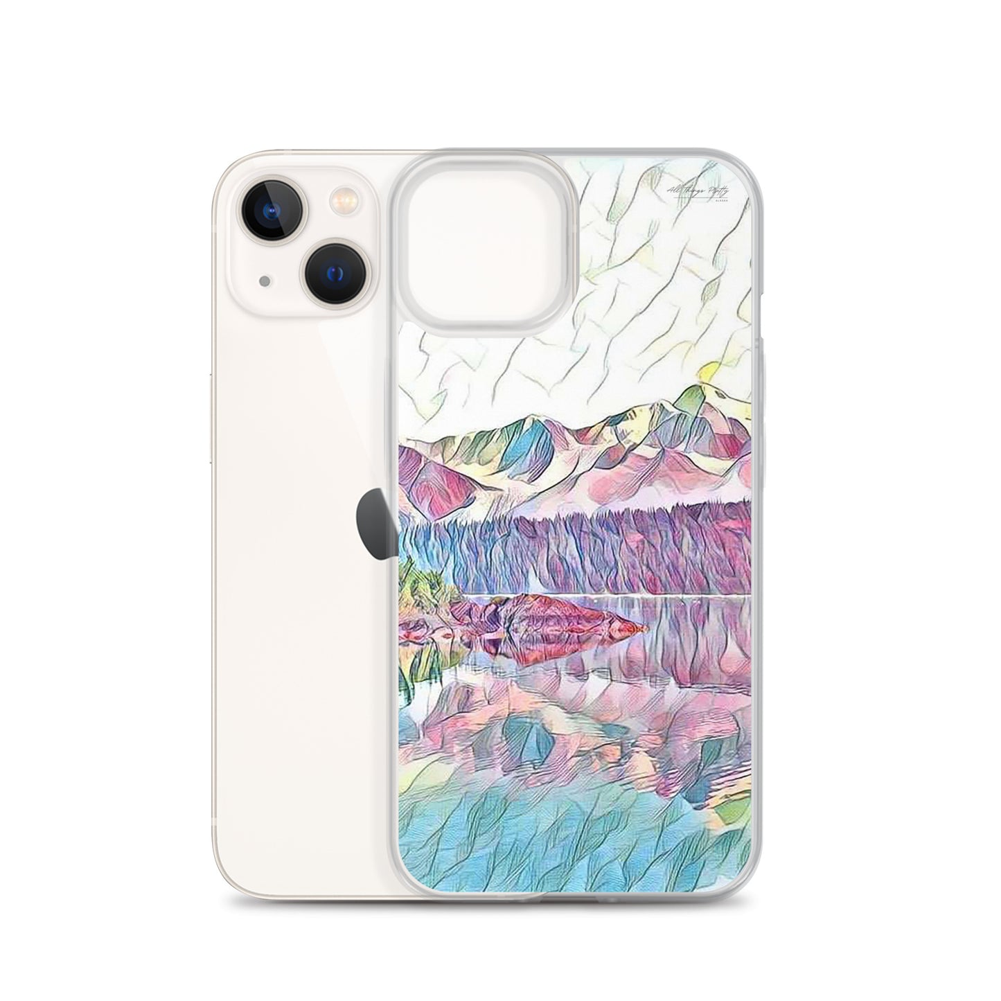 Clear Case for iPhone® Oceans & Mtns