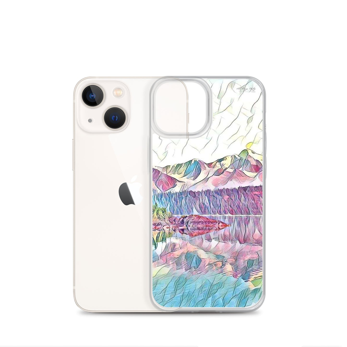 Clear Case for iPhone® Oceans & Mtns