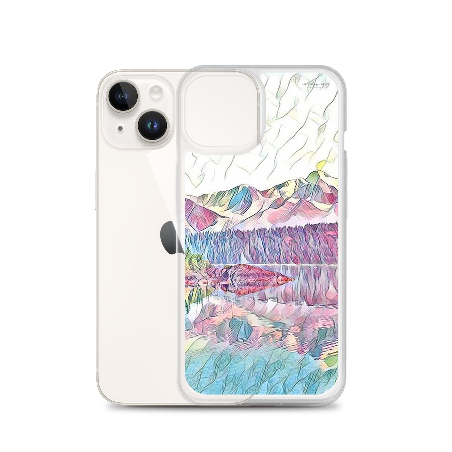 Clear Case for iPhone® Oceans & Mtns