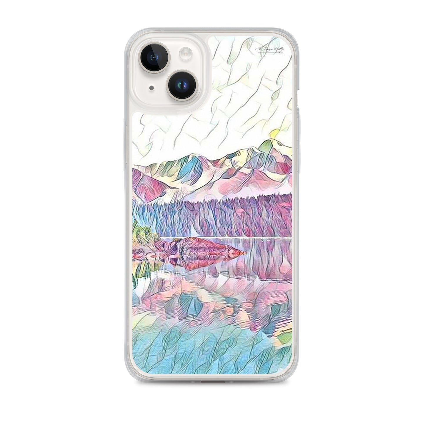 Clear Case for iPhone® Oceans & Mtns