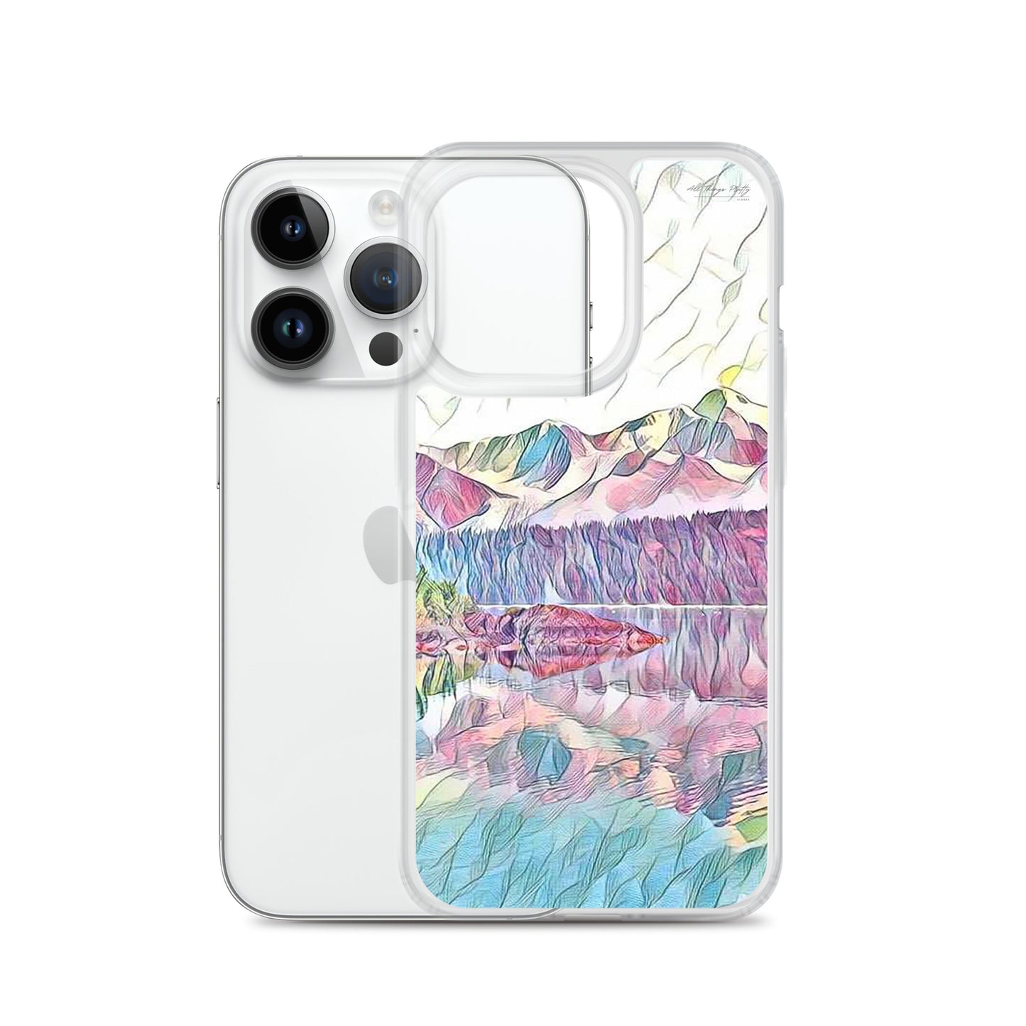 Clear Case for iPhone® Oceans & Mtns