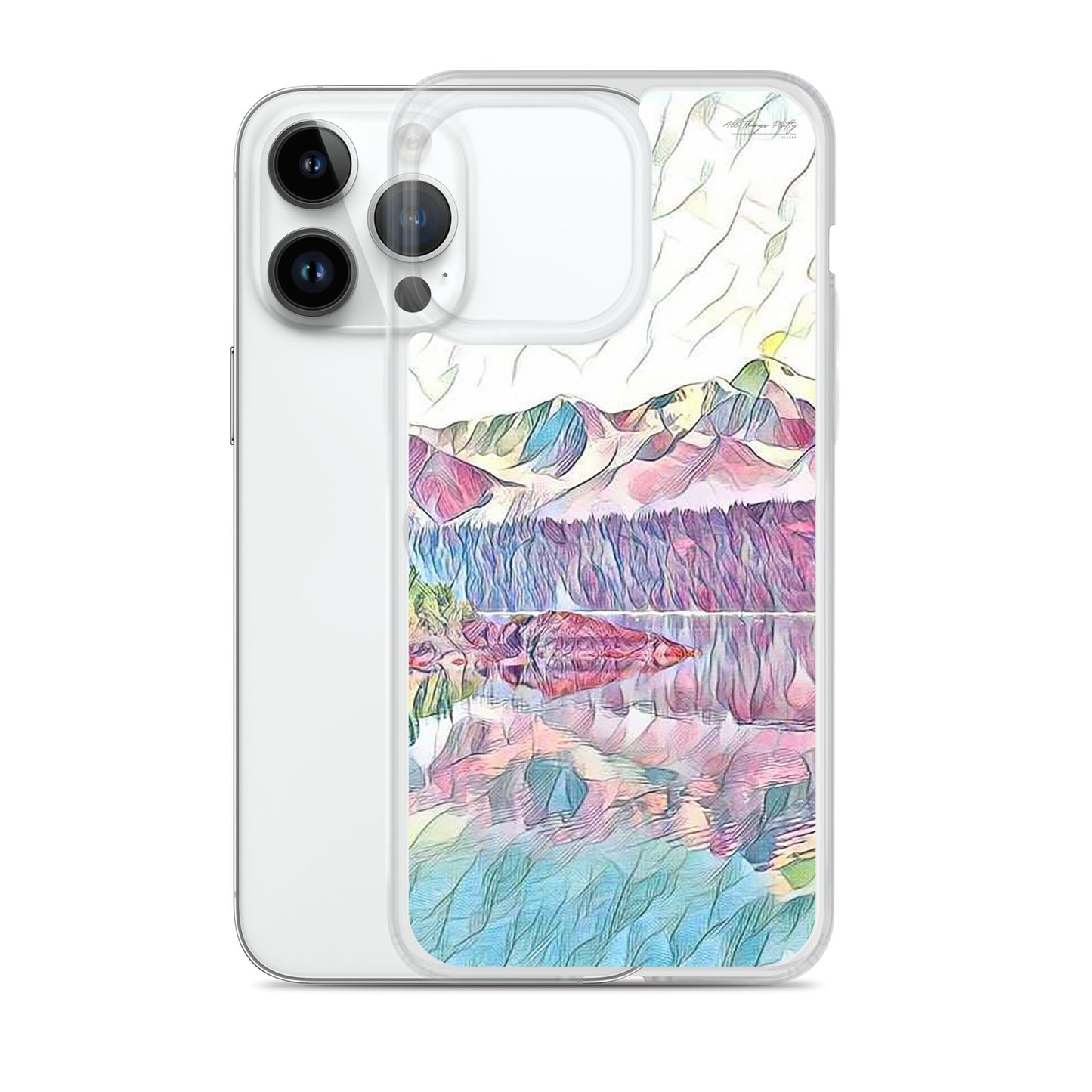 Clear Case for iPhone® Oceans & Mtns