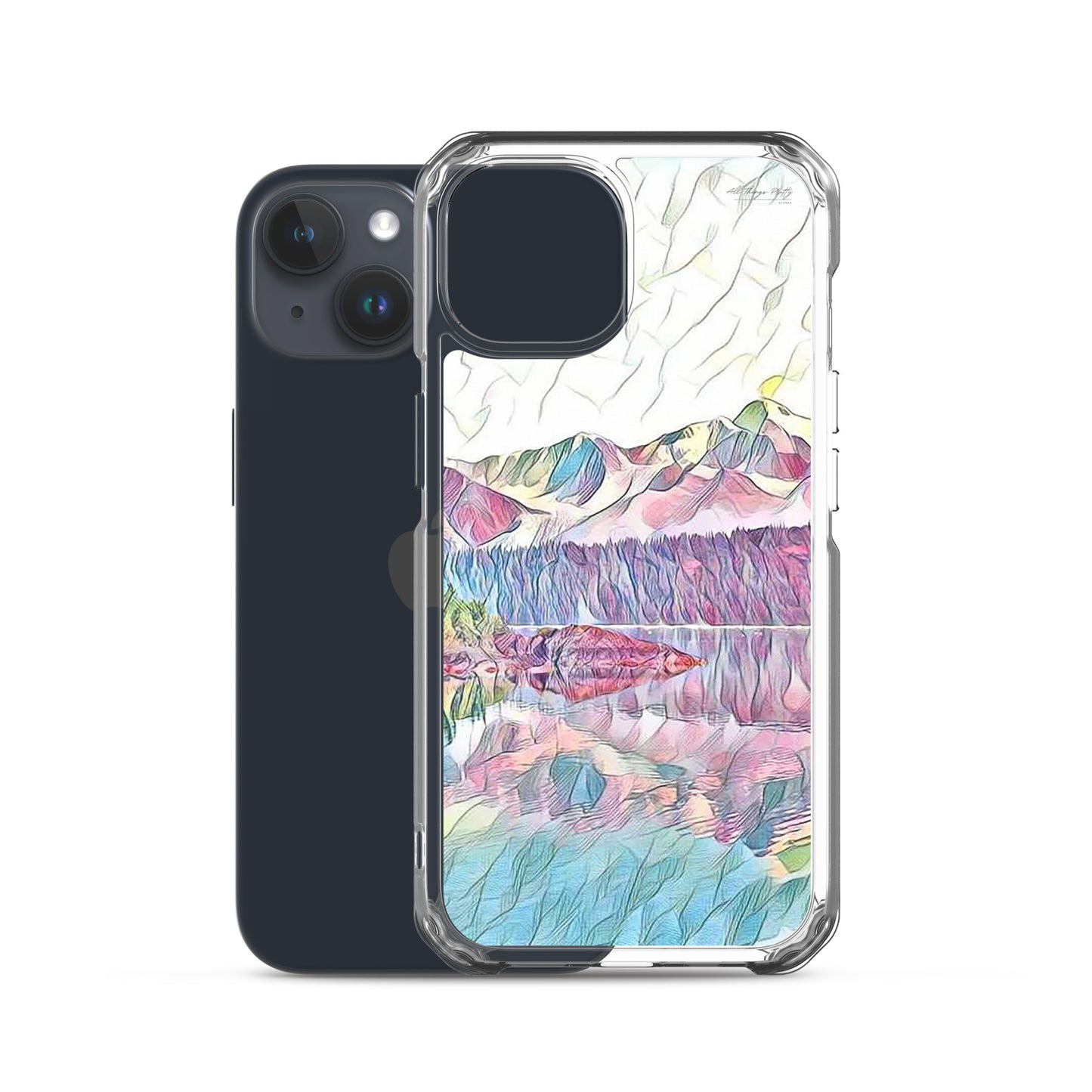 Clear Case for iPhone® Oceans & Mtns