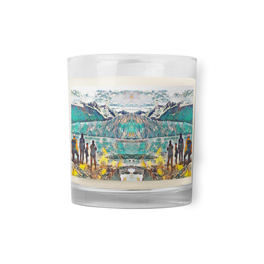 Glass jar soy wax candle Glacier