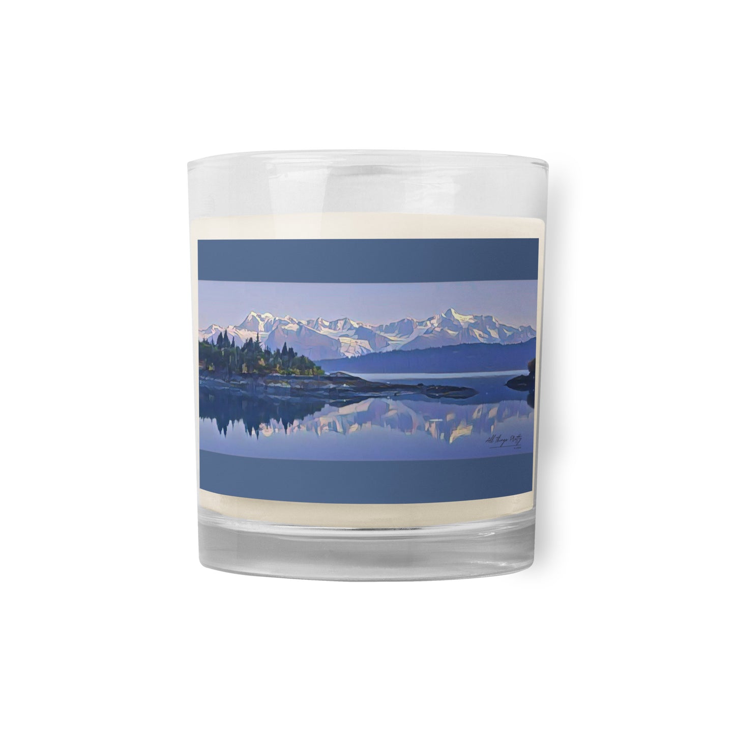 Glass jar soy wax candle Morning