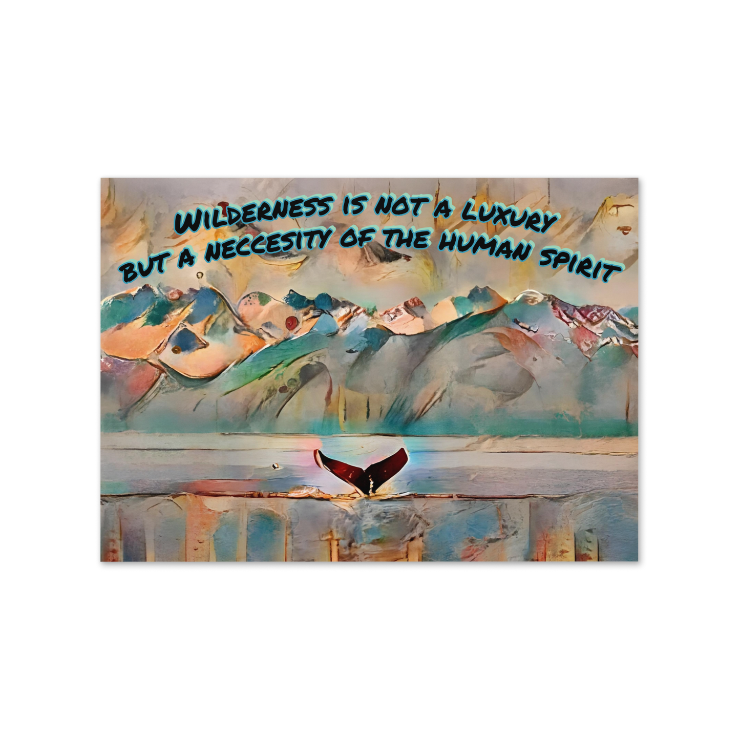 Wilderness is not a Luxury but a Necessity for the Human Spirit" Greeting card