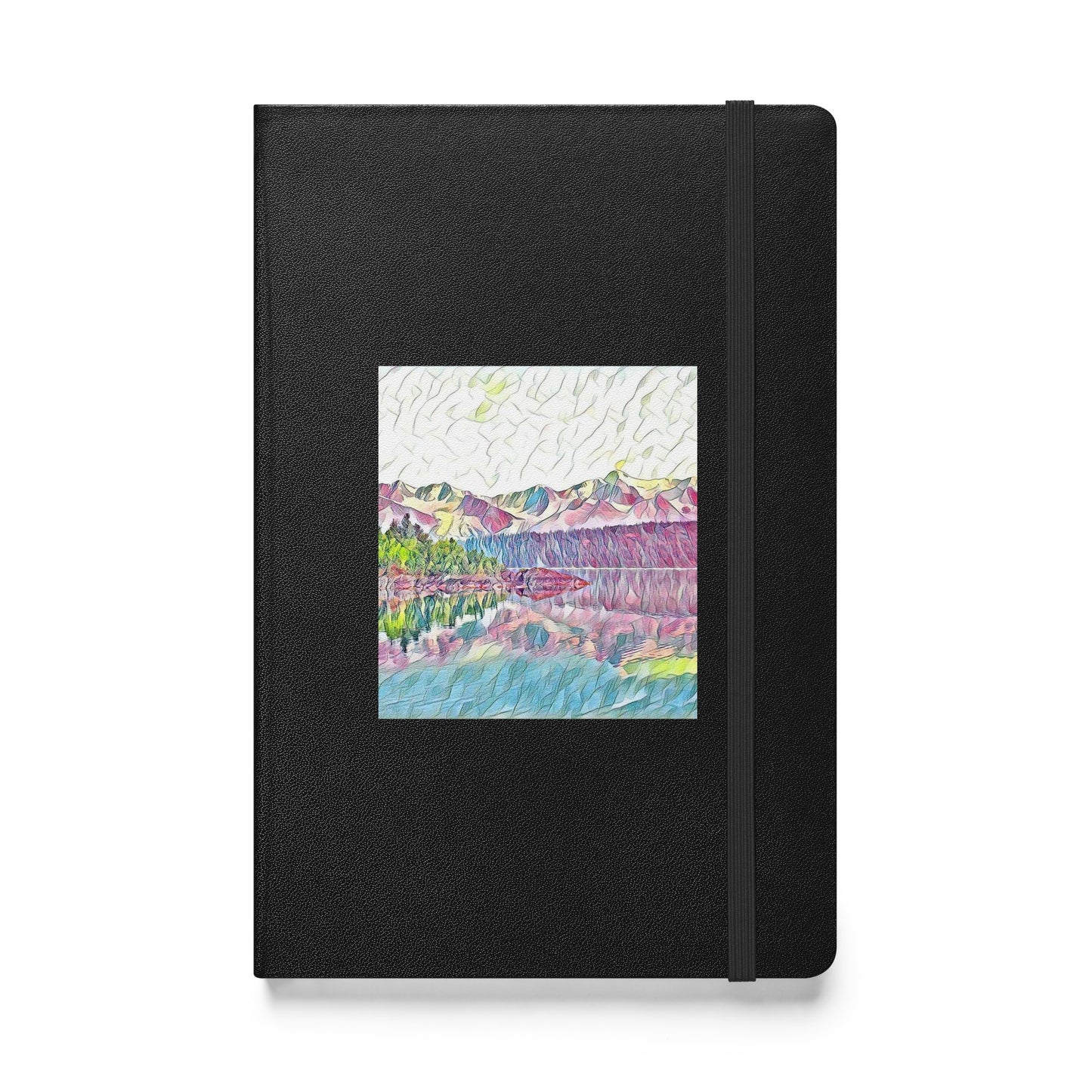 Hardcover bound notebook Oceans & Mtns