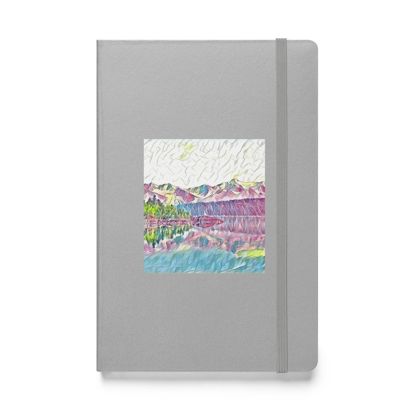 Hardcover bound notebook Oceans & Mtns