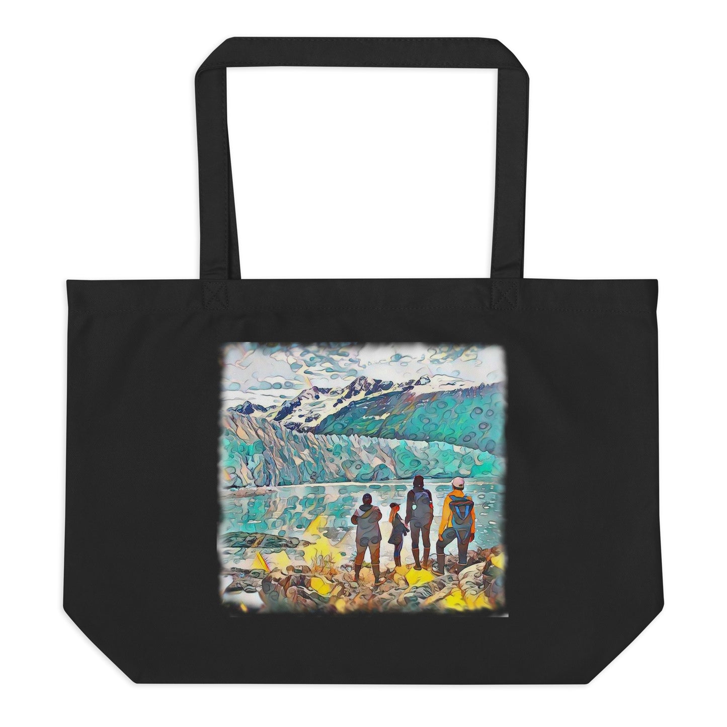 Large organic tote bag Glacier