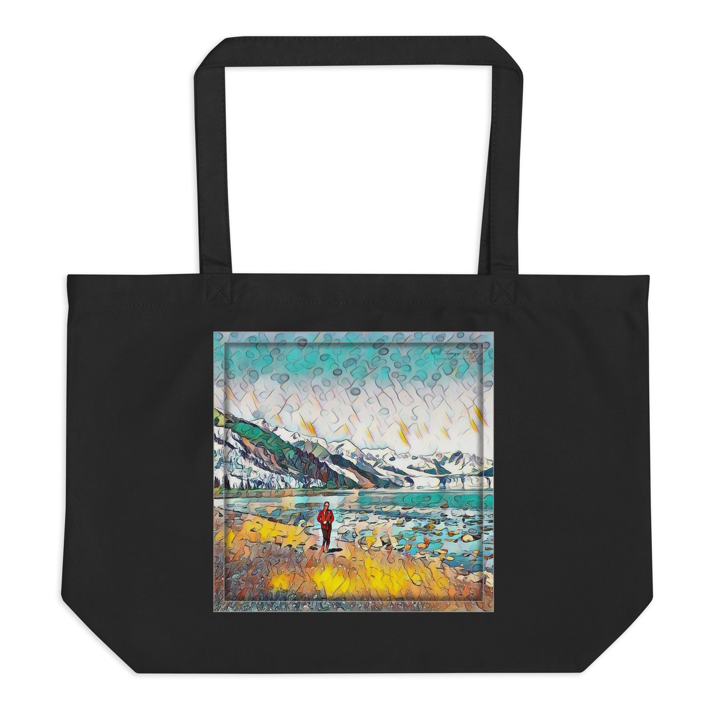 Large organic tote bag Beach