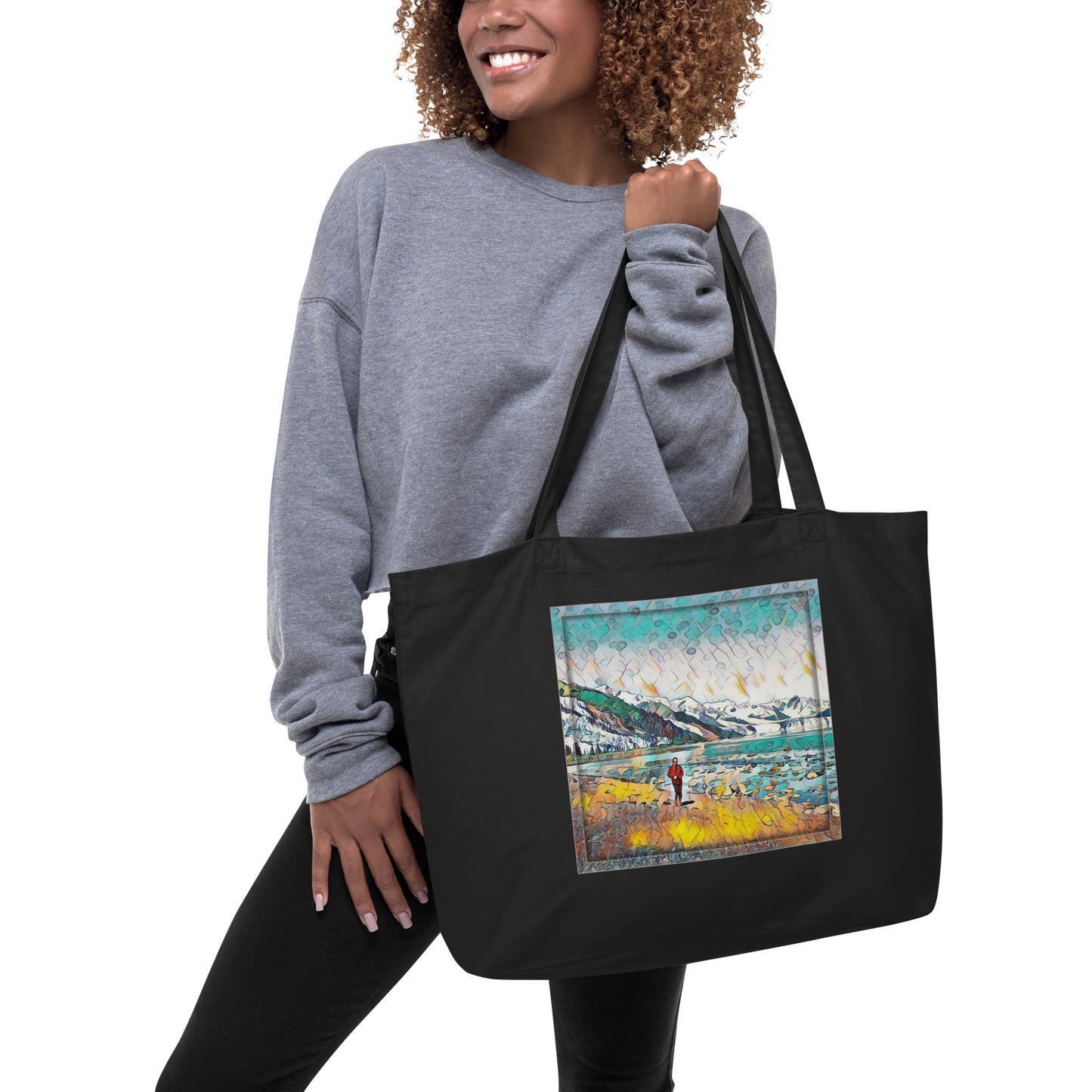 Large organic tote bag Beach