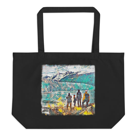 Large organic tote bag Glacier