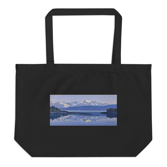 Large organic tote bag morning