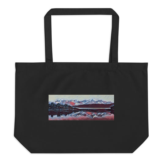 Large organic tote bag Ice